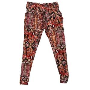 Hot Kiss Printed Leggings With Pockets Size Large